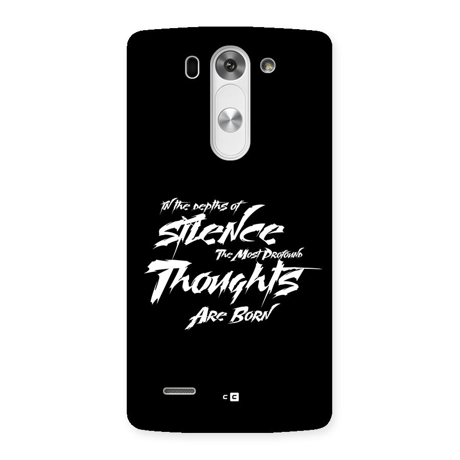 Silent Thoughts Back Case for LG G3 Mini
