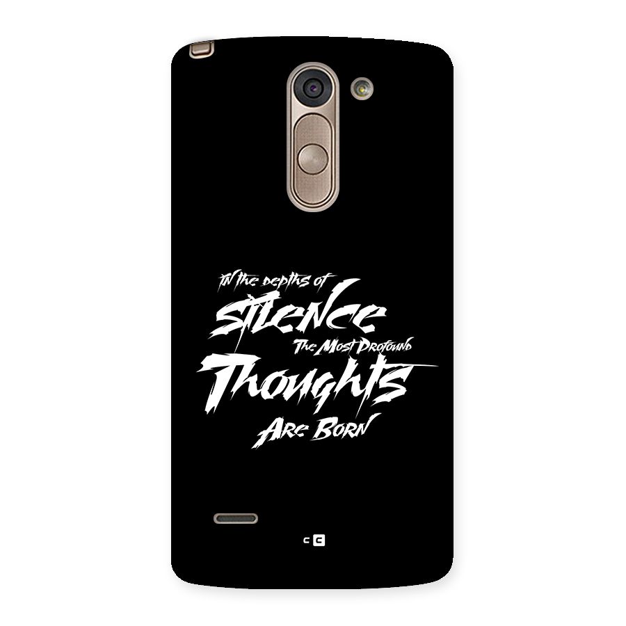 Silent Thoughts Back Case for LG G3 Stylus