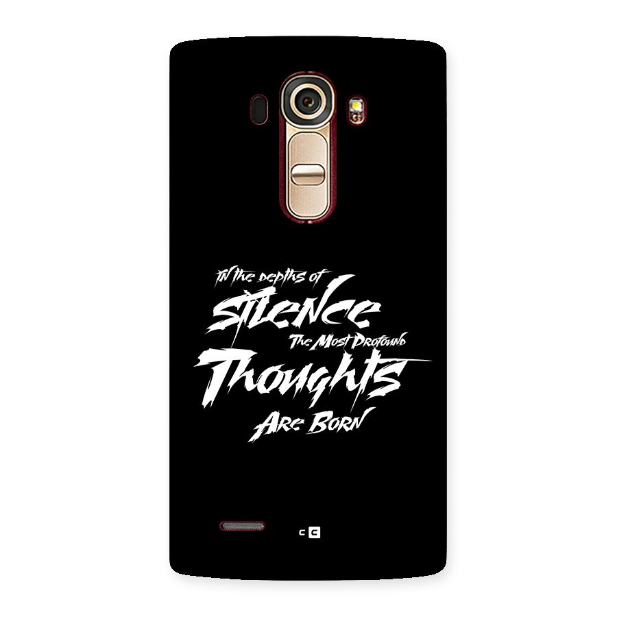 Silent Thoughts Back Case for LG G4