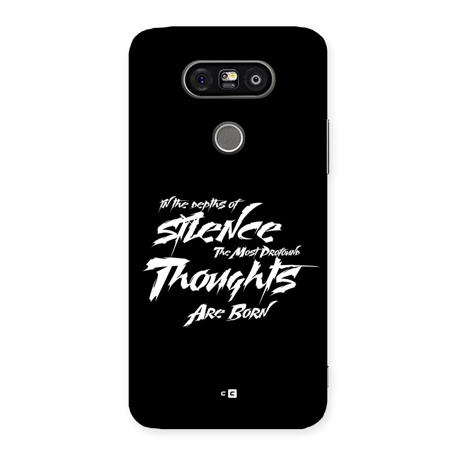 Silent Thoughts Back Case for LG G5