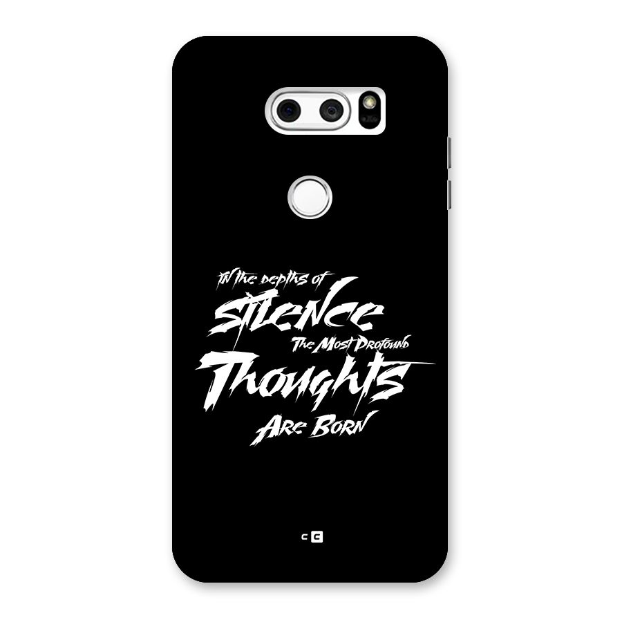 Silent Thoughts Back Case for LG V30