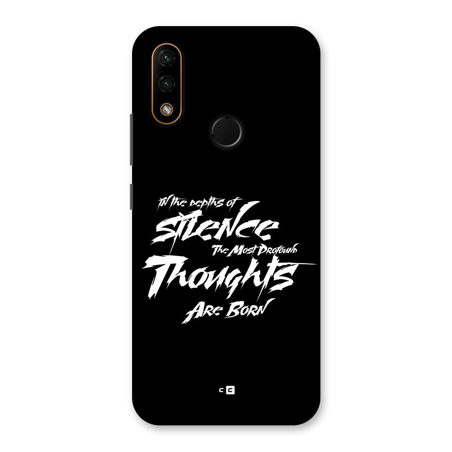 Silent Thoughts Back Case for Lenovo A6 Note