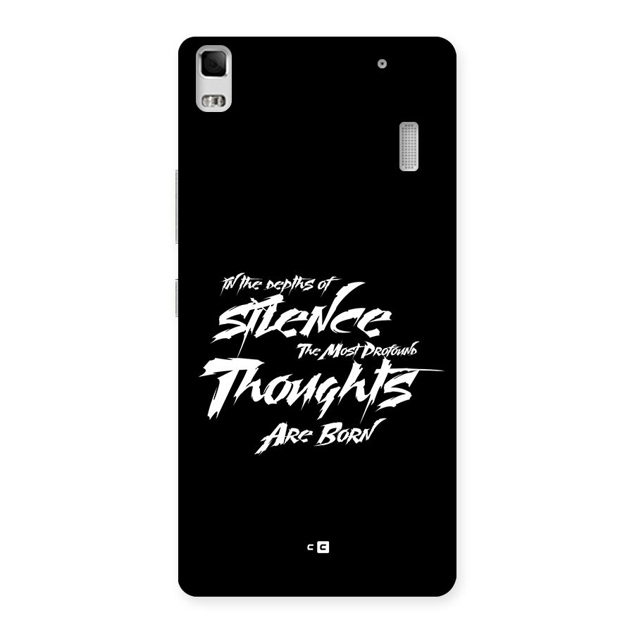 Silent Thoughts Back Case for Lenovo K3 Note