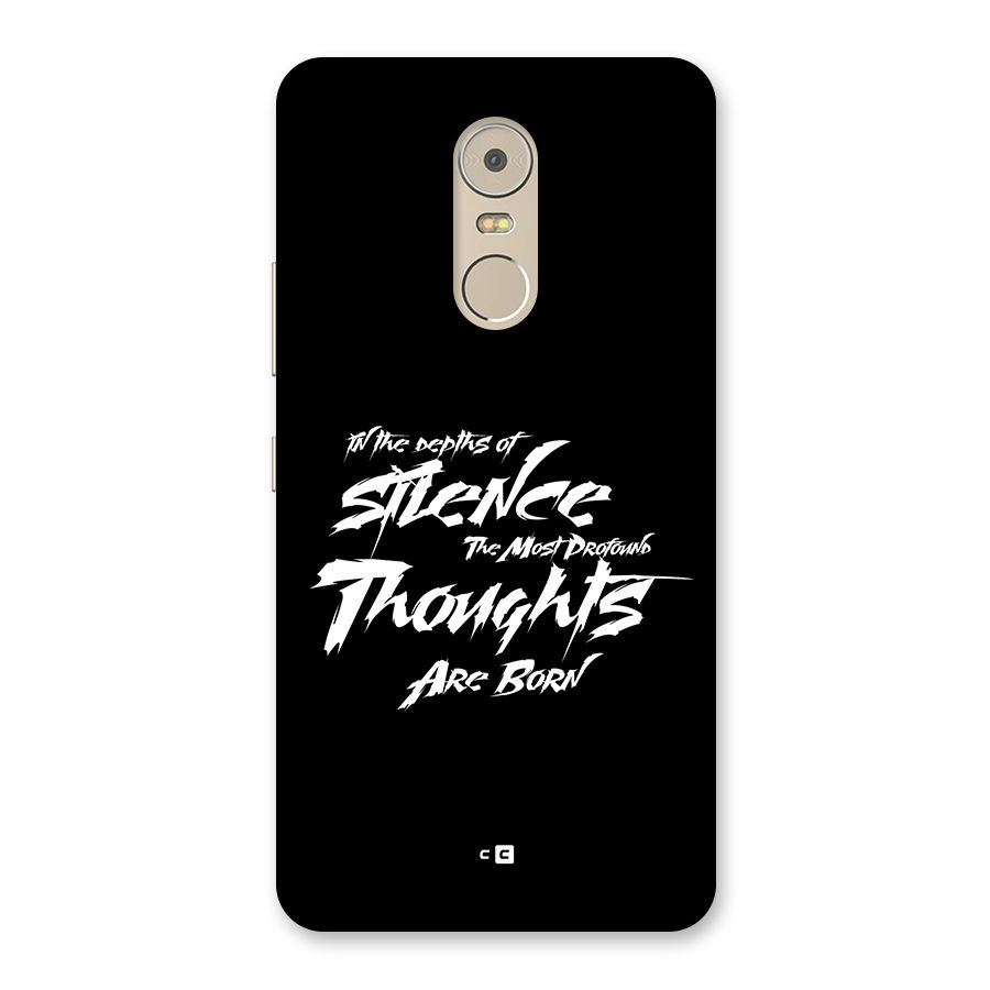 Silent Thoughts Back Case for Lenovo K6 Note
