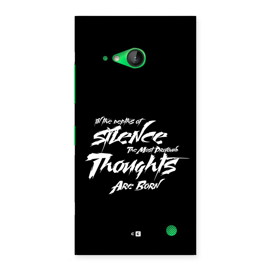 Silent Thoughts Back Case for Lumia 730