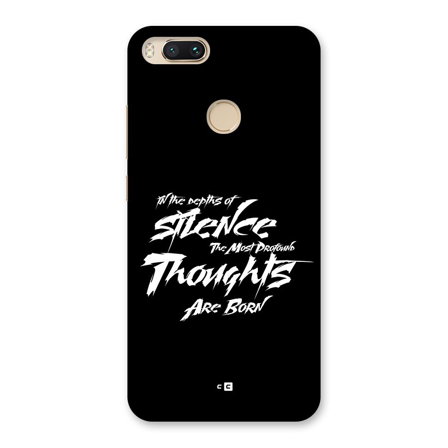 Silent Thoughts Back Case for Mi A1