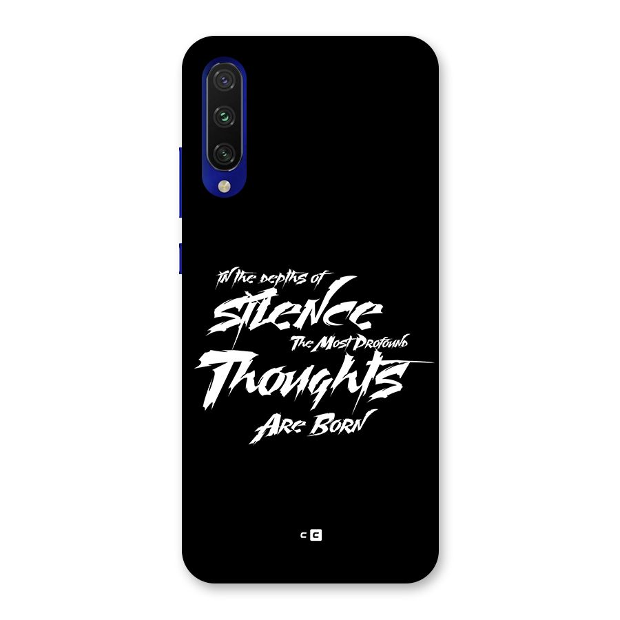 Silent Thoughts Back Case for Mi A3