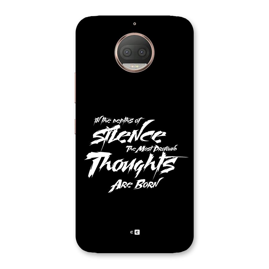Silent Thoughts Back Case for Moto G5s Plus