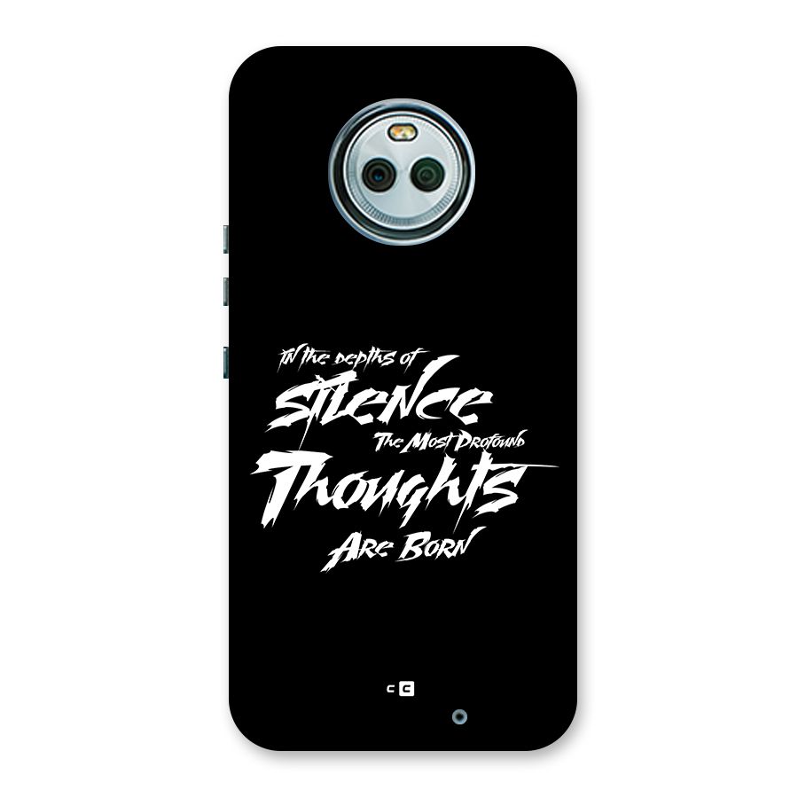 Silent Thoughts Back Case for Moto X4