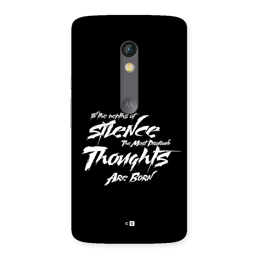 Silent Thoughts Back Case for Moto X Play