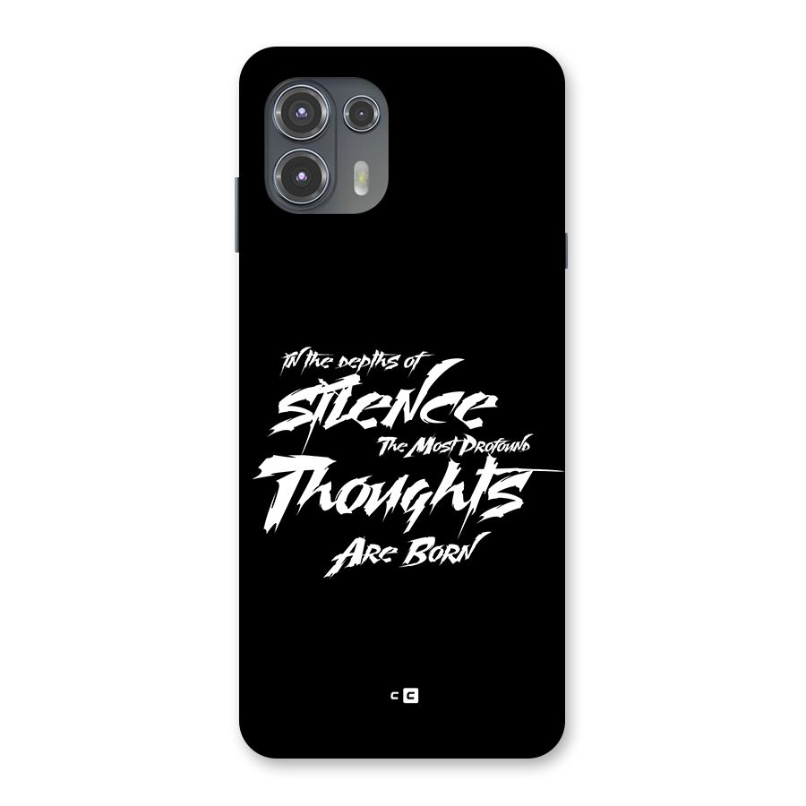 Silent Thoughts Back Case for Motorola Edge 20 Fusion