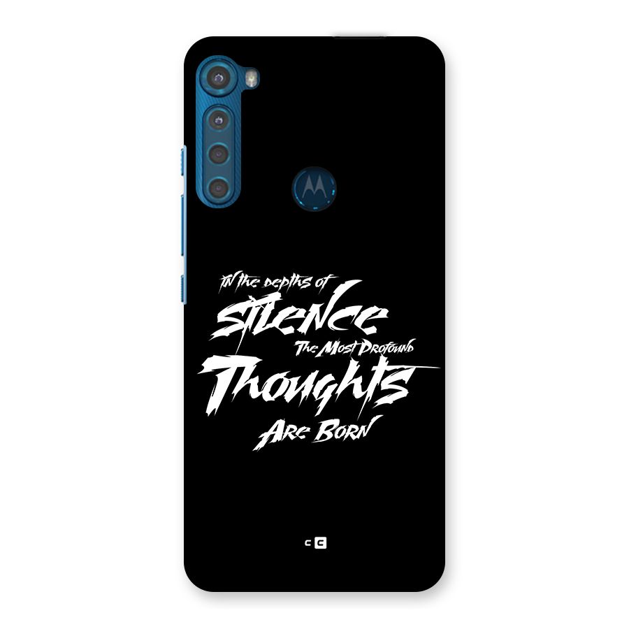 Silent Thoughts Back Case for Motorola One Fusion Plus