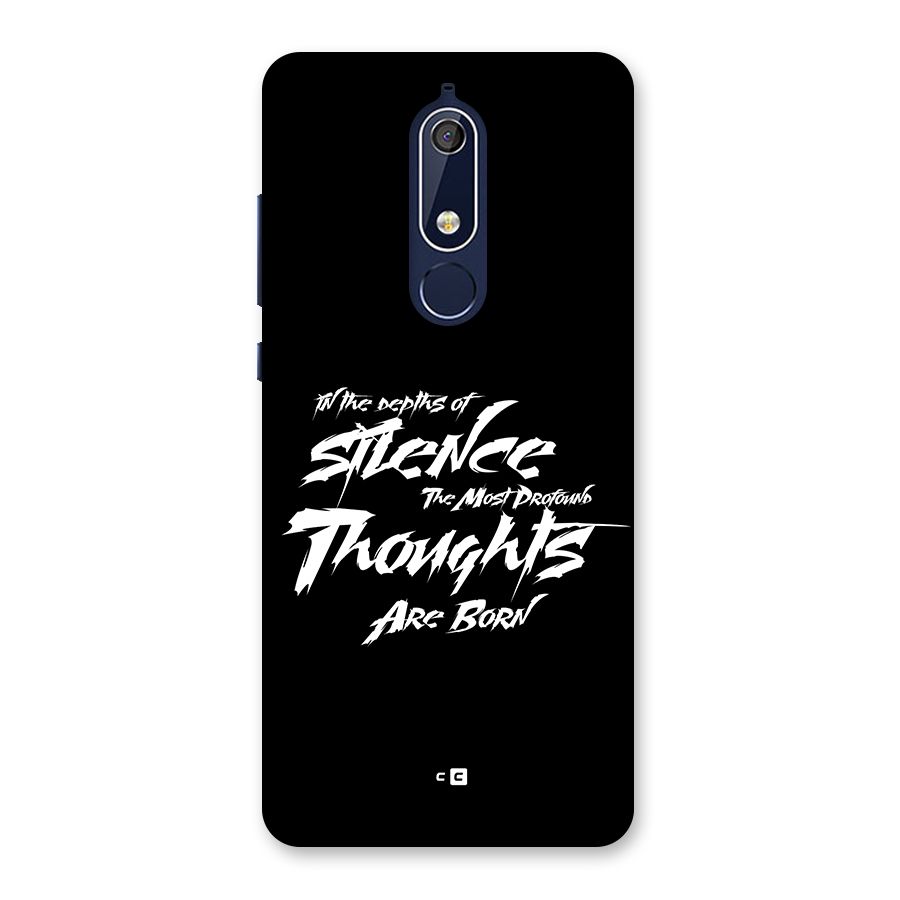 Silent Thoughts Back Case for Nokia 5.1