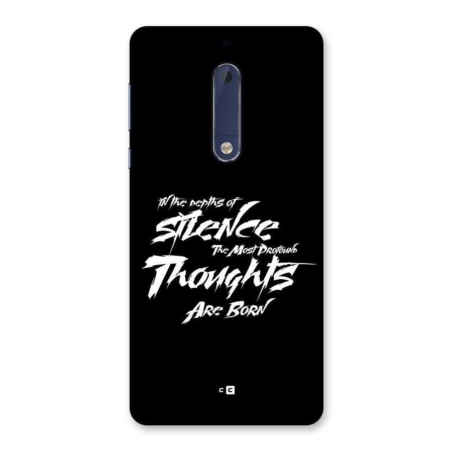Silent Thoughts Back Case for Nokia 5