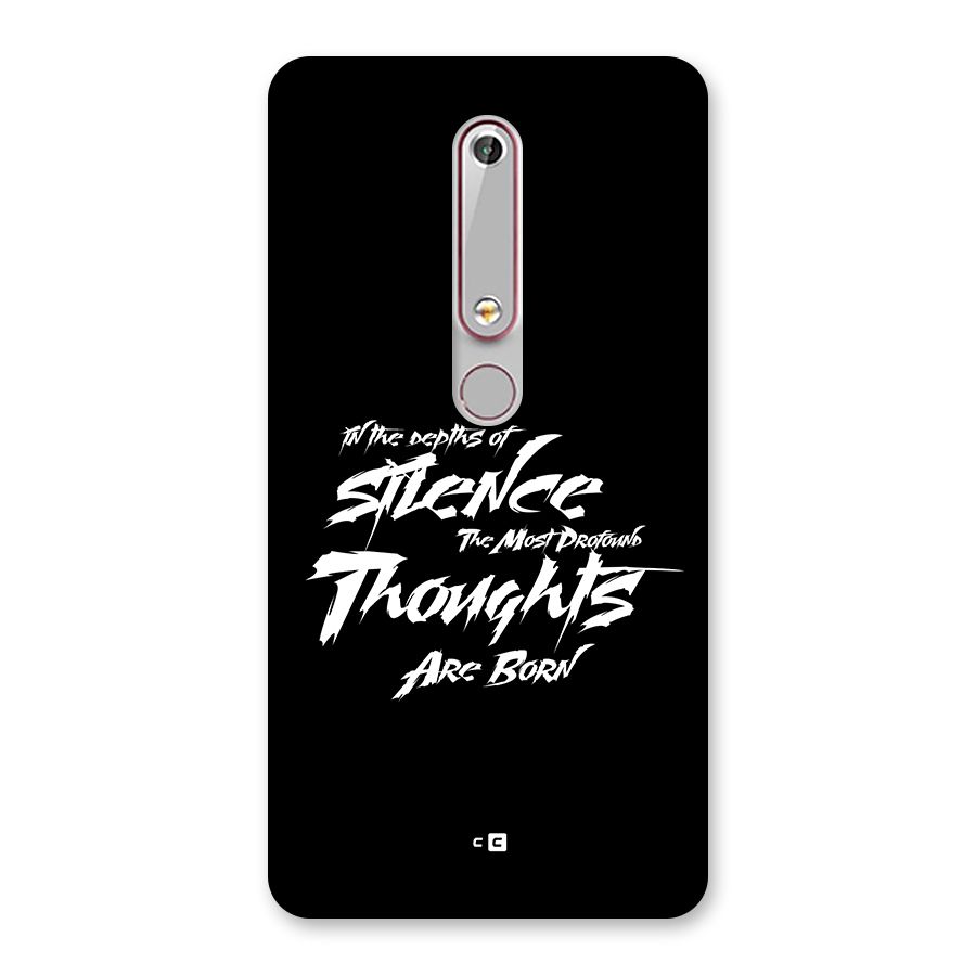 Silent Thoughts Back Case for Nokia 6.1