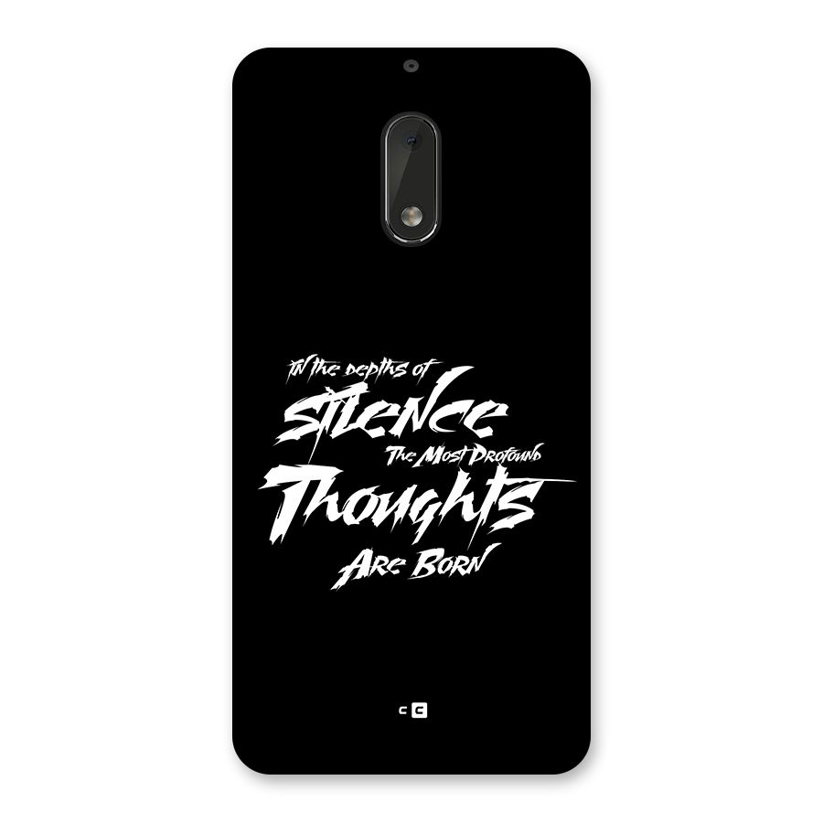 Silent Thoughts Back Case for Nokia 6