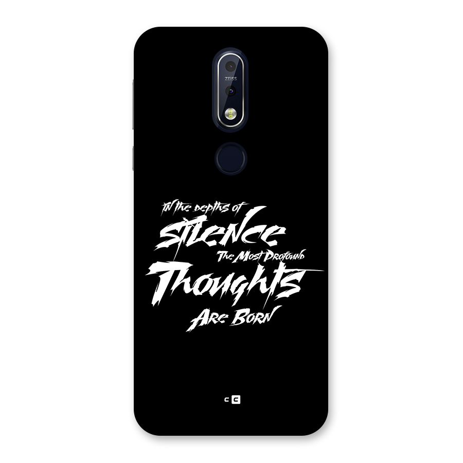 Silent Thoughts Back Case for Nokia 7.1