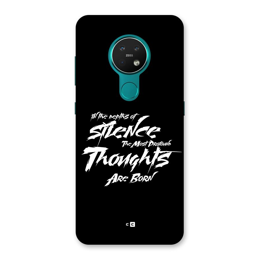 Silent Thoughts Back Case for Nokia 7.2
