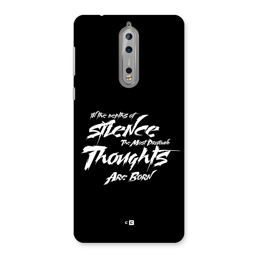 Silent Thoughts Back Case for Nokia 8