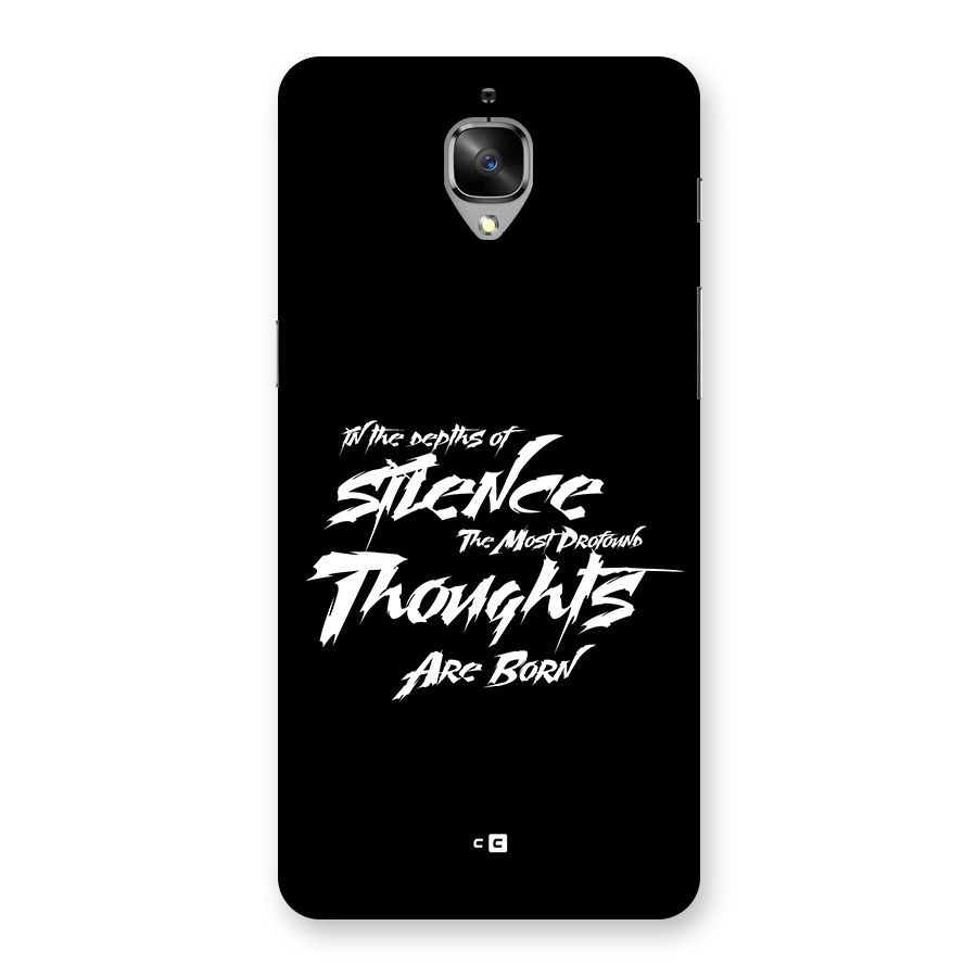 Silent Thoughts Back Case for OnePlus 3T