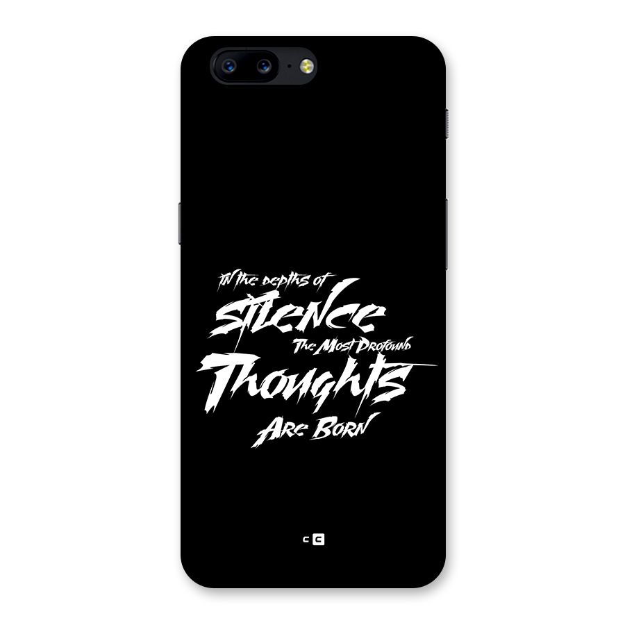 Silent Thoughts Back Case for OnePlus 5