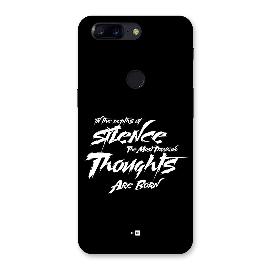 Silent Thoughts Back Case for OnePlus 5T