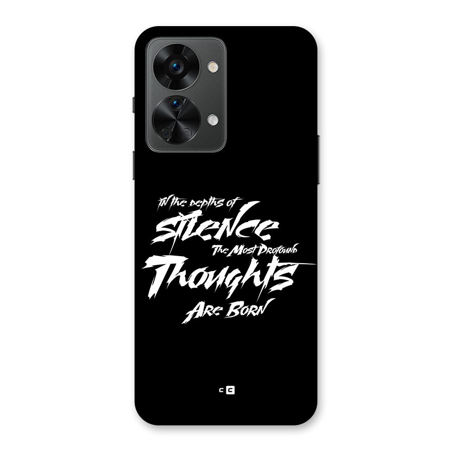 Silent Thoughts Back Case for OnePlus Nord 2T