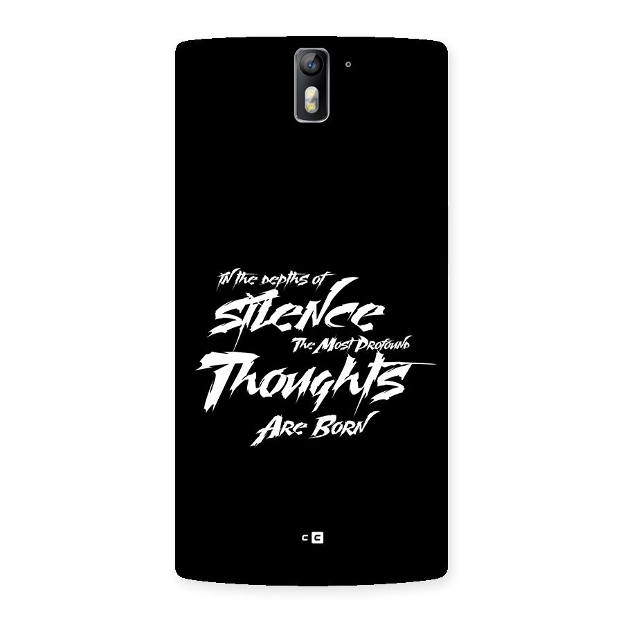 Silent Thoughts Back Case for OnePlus One