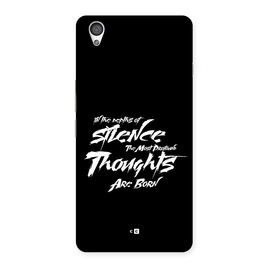 Silent Thoughts Back Case for OnePlus X
