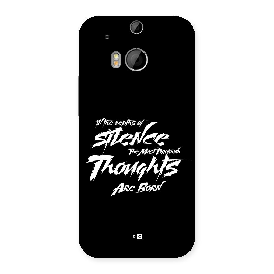 Silent Thoughts Back Case for One M8