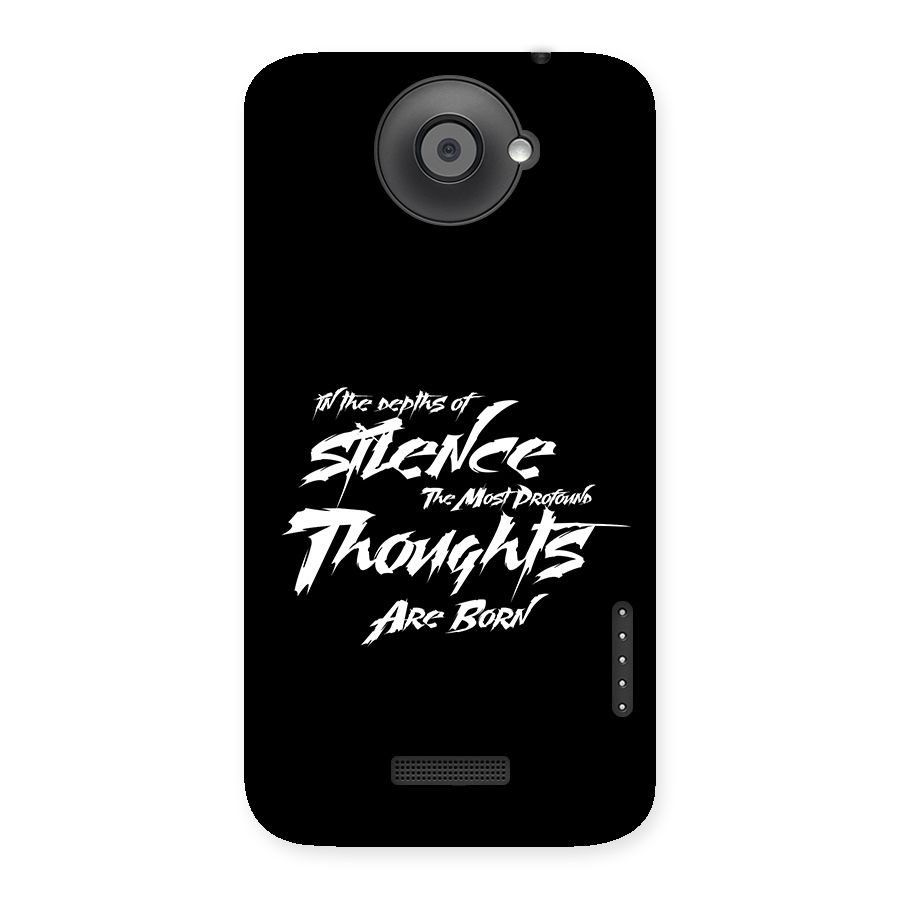 Silent Thoughts Back Case for One X