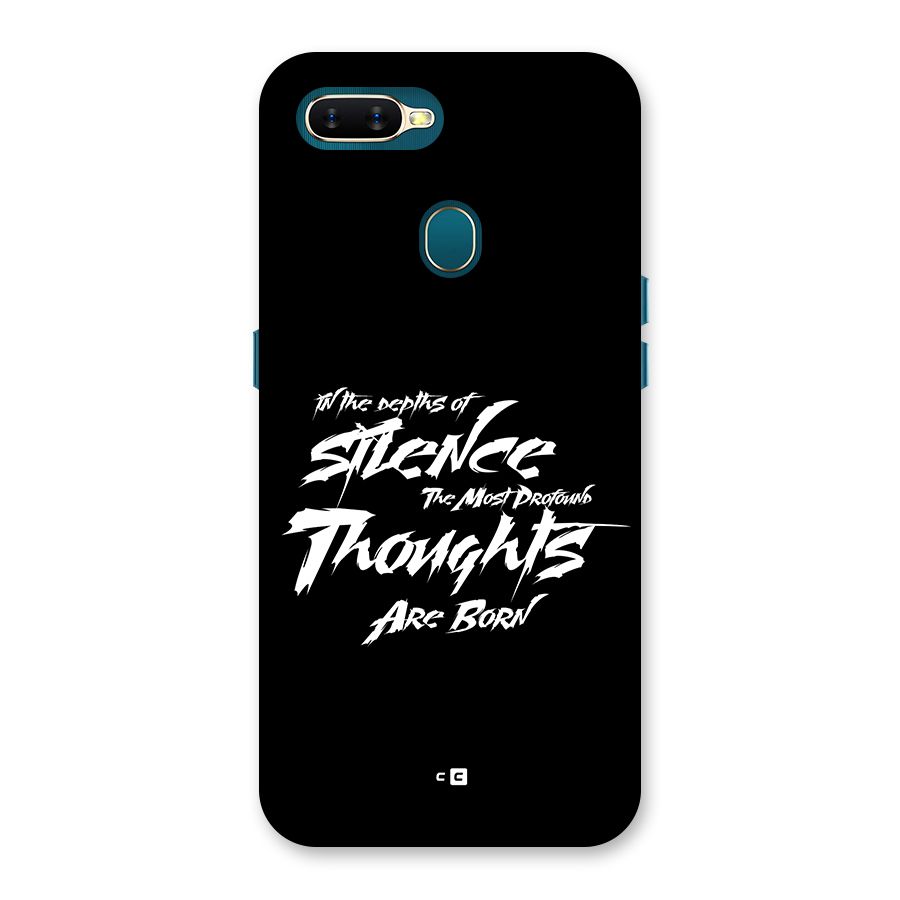 Silent Thoughts Back Case for Oppo A12