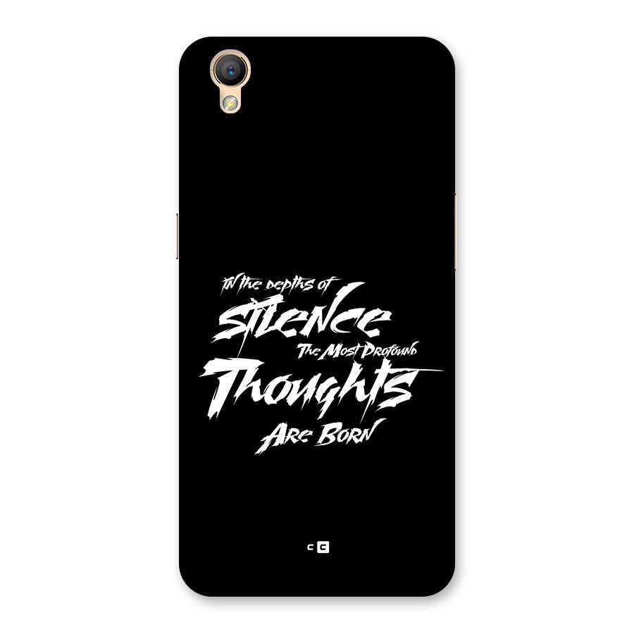 Silent Thoughts Back Case for Oppo A37