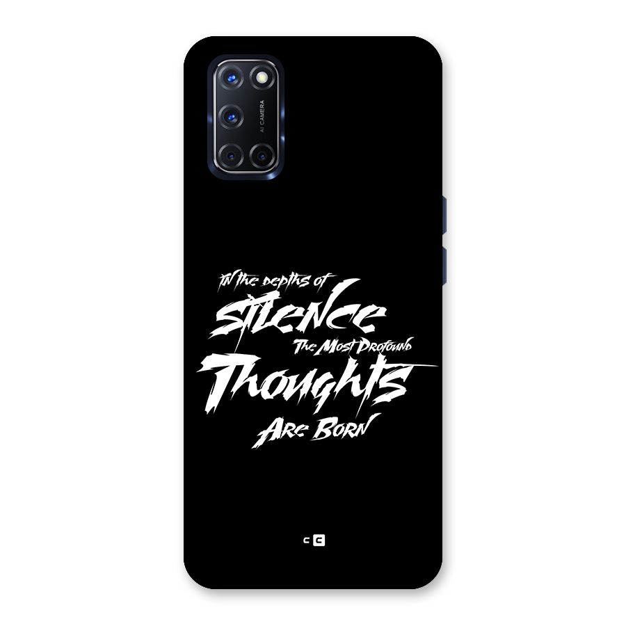 Silent Thoughts Back Case for Oppo A52
