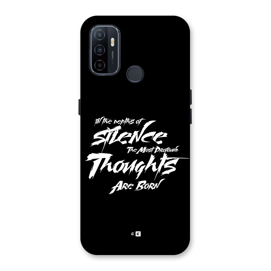 Silent Thoughts Back Case for Oppo A53