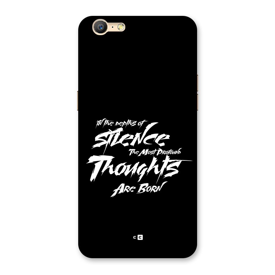 Silent Thoughts Back Case for Oppo A57