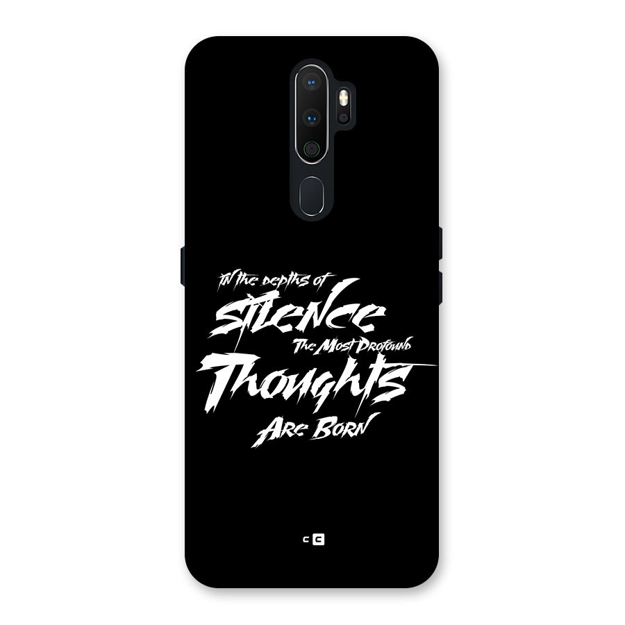 Silent Thoughts Back Case for Oppo A5 (2020)
