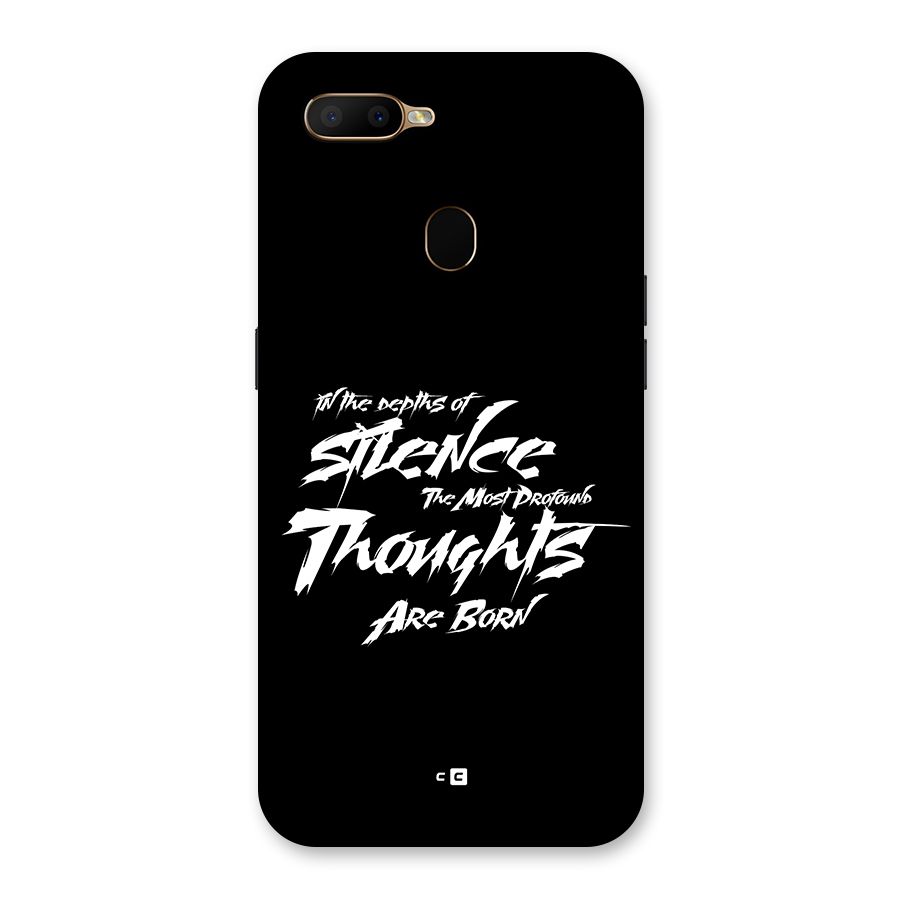 Silent Thoughts Back Case for Oppo A5s