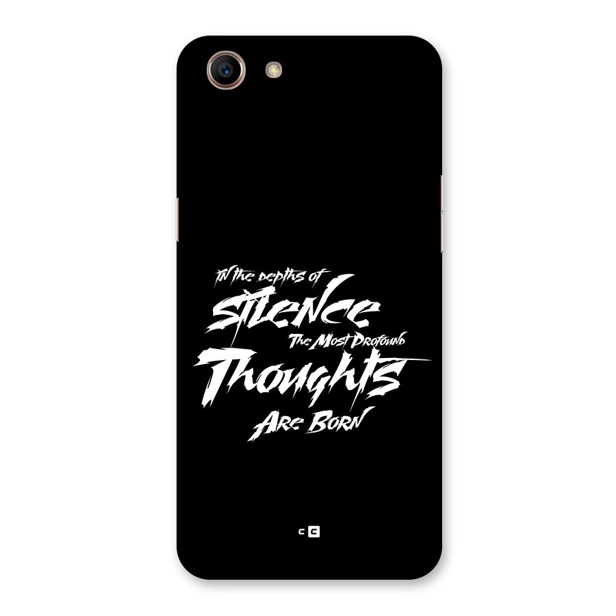 Silent Thoughts Back Case for Oppo A83 (2018)