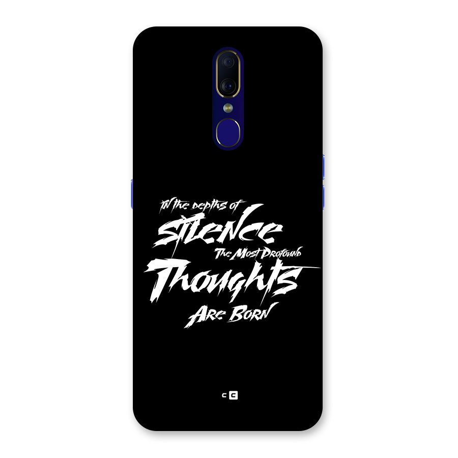 Silent Thoughts Back Case for Oppo A9