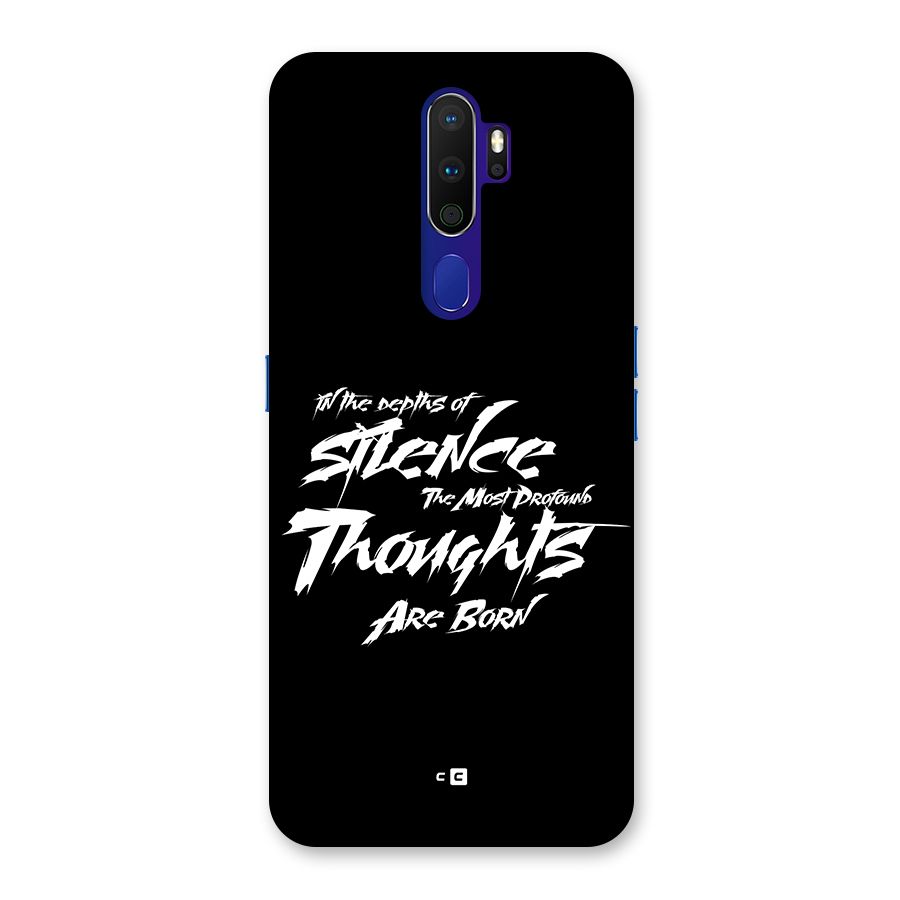 Silent Thoughts Back Case for Oppo A9 (2020)
