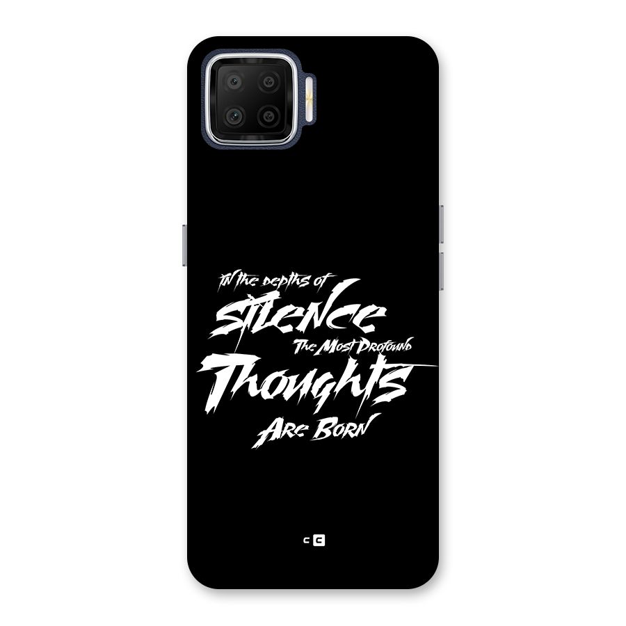 Silent Thoughts Back Case for Oppo F17