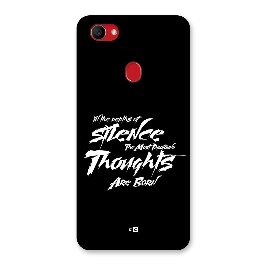 Silent Thoughts Back Case for Oppo F7