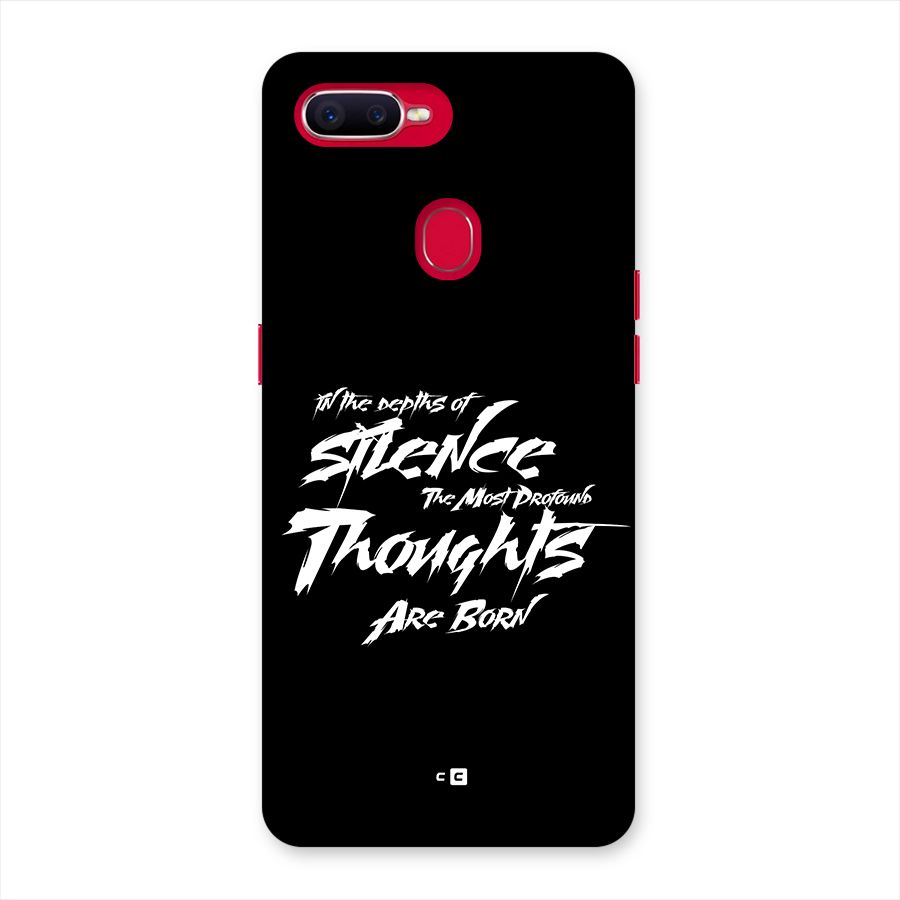 Silent Thoughts Back Case for Oppo F9 Pro