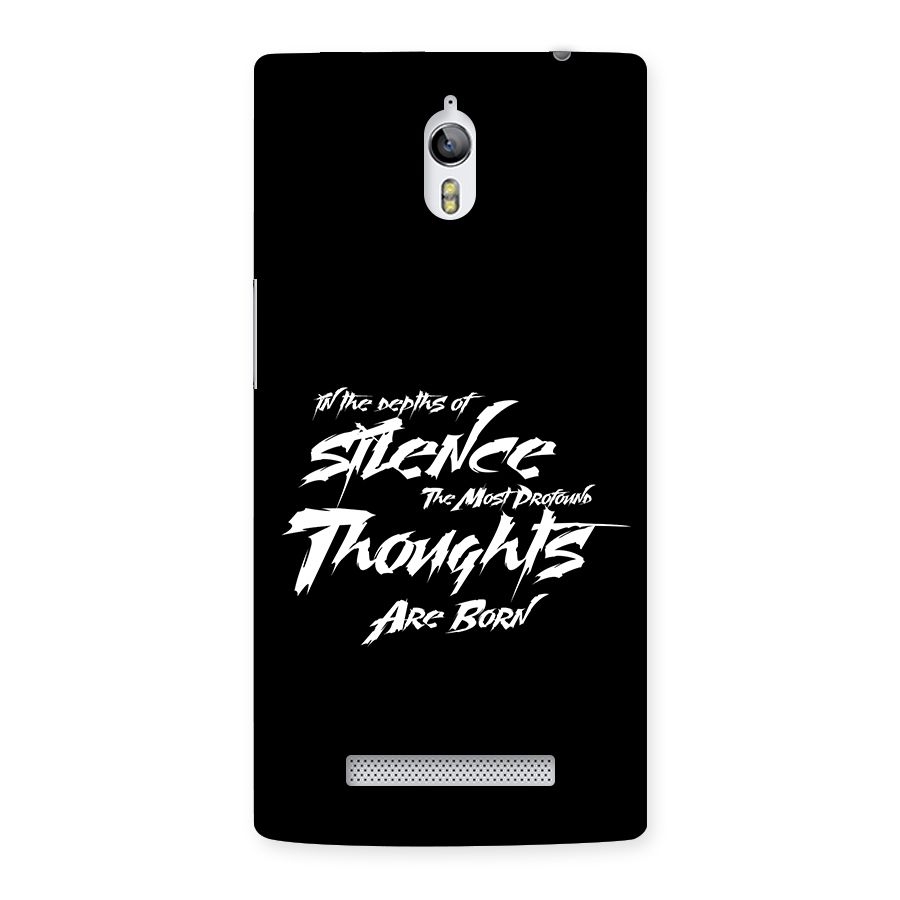 Silent Thoughts Back Case for Oppo Find 7