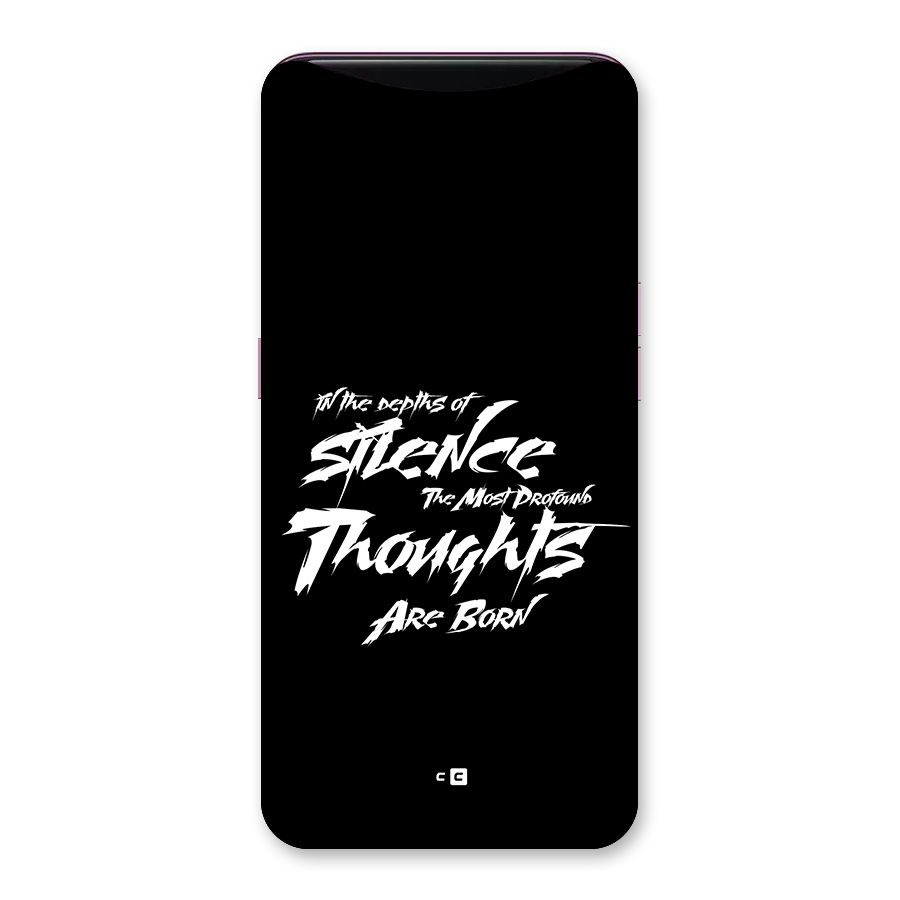 Silent Thoughts Back Case for Oppo Find X