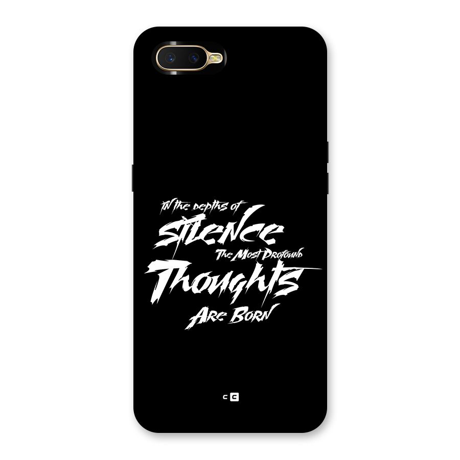 Silent Thoughts Back Case for Oppo K1