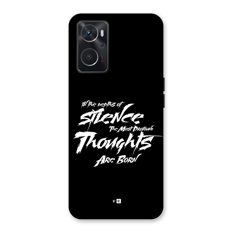 Silent Thoughts Back Case for Oppo K10 4G