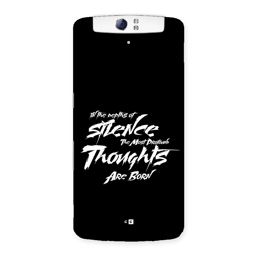 Silent Thoughts Back Case for Oppo N1