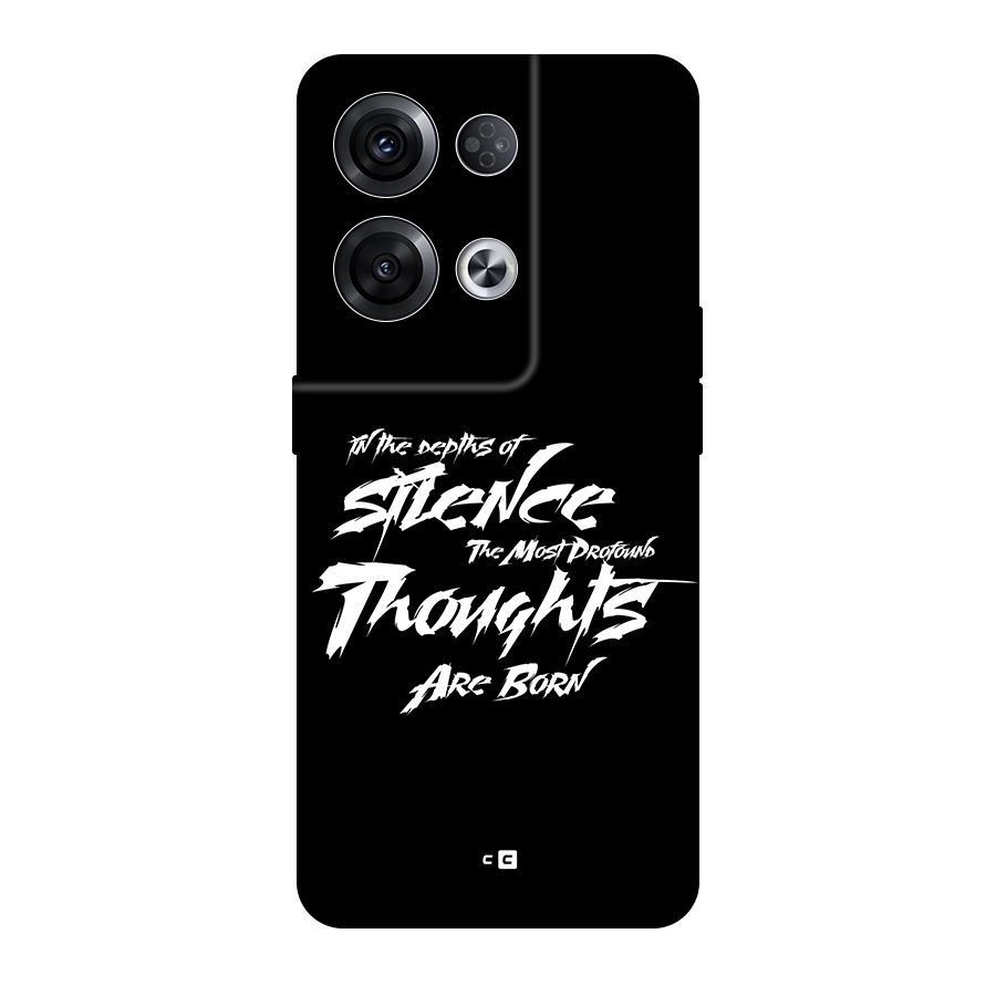Silent Thoughts Back Case for Oppo Reno8 Pro 5G